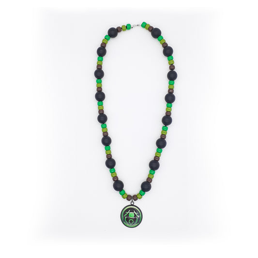 Lavudamorf's Timuquan Kingdom Beaded Necklace With Pendant